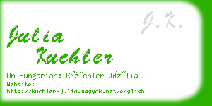 julia kuchler business card